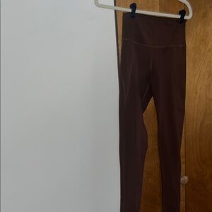 Girlfriend Collective Brown Leggings and Bike Shorts set